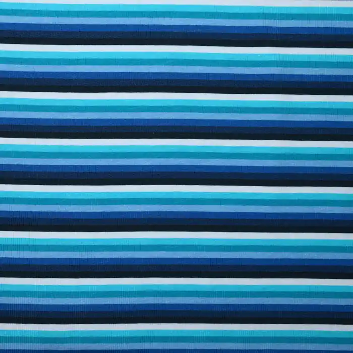 Sweatshirtstoff, digital, Streifen, 26130-15, blau Neu Im Sortiment