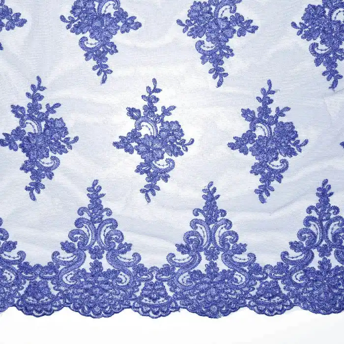 Sale Spitze, dehnbar, floral, 26093-393, violett