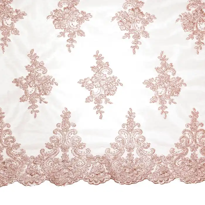 Original Spitze, dehnbar, floral, 26093-688, rosa