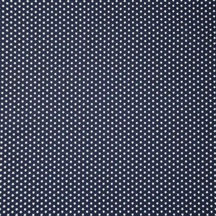 Premium Baumwolle, Popeline, Sterne, 19657-002, dunkelblau