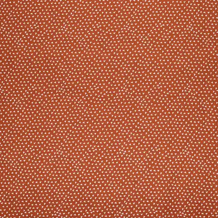 Musselin, doppelt, geometrisch, 23587-13, ziegelfarben Limited Edition