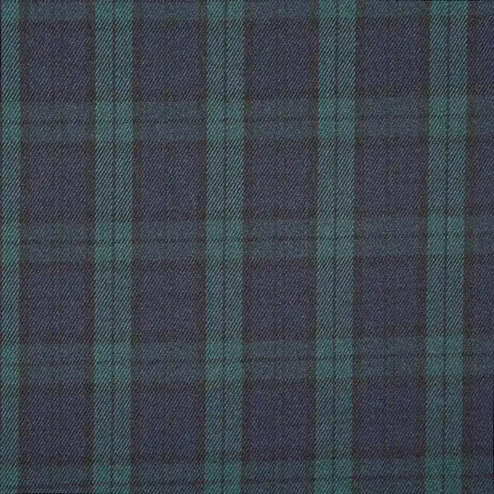 Anzugstoff, klassisch, Karo, 22006-115, blau Nur Heute