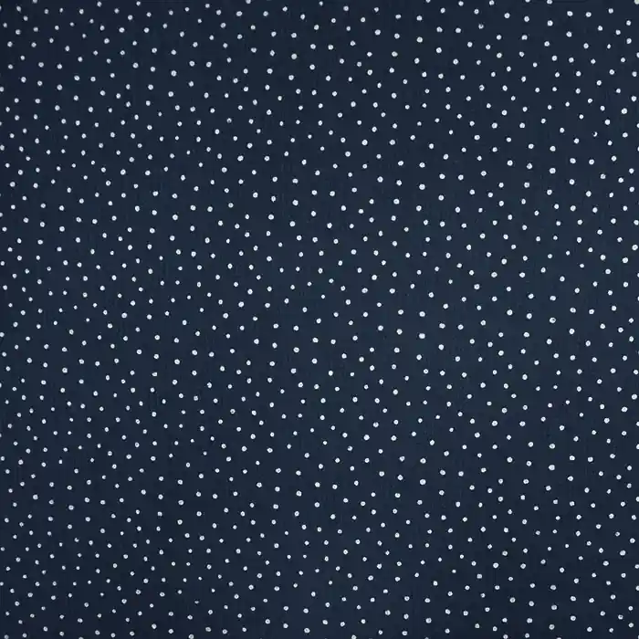 Musselin, doppelt, Punkte, 19032-023, dunkelblau Kostenloser Rückversand
