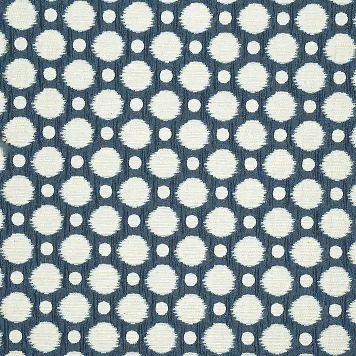 Nur Für Kurze Zeit Jacquard, beidseitig, Kreise, 25857-673, blau