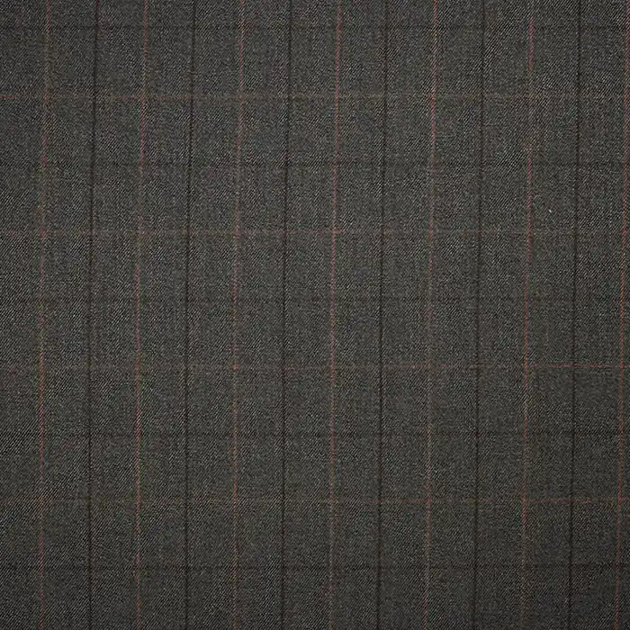 Anzugstoff, Karo, 25014-33, grau-braun Mengenrabatt