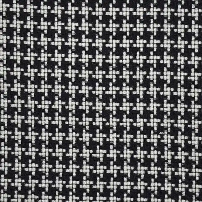 Wirkware, Wolle, geometrisch, 25014-41, schwarz-weiß Top-Preis