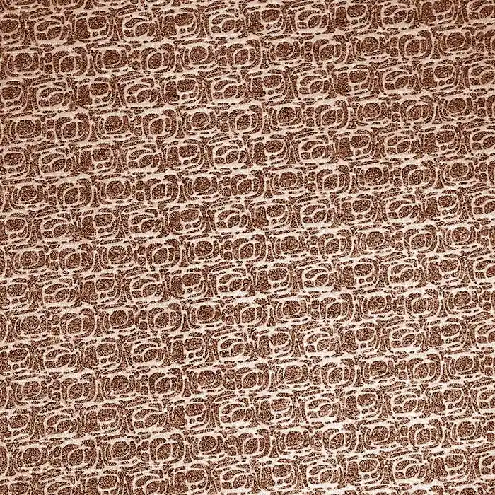 Markenware Gewebe Bengalin, Jacquard, geometrisch, 25386-5, orange