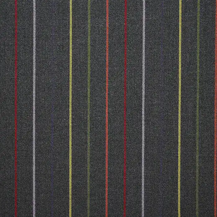 Anzugstoff, Streifen, 25866-001, grau Echt