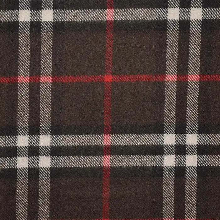 Nur Für Kurze Zeit Wolle für Mäntel, Karo, 25304-2, braun