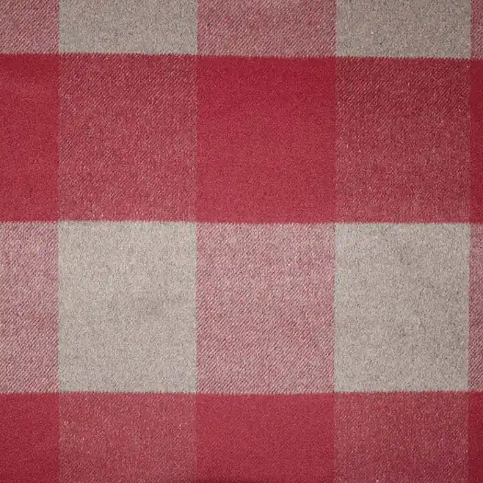 Mengenrabatt Wolle für Mäntel, Karo, 25304-4, bordeaux-beige