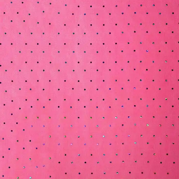 Netzstoff, elastisch, Glitter, 25968-11, neon rosa Heißes Angebot