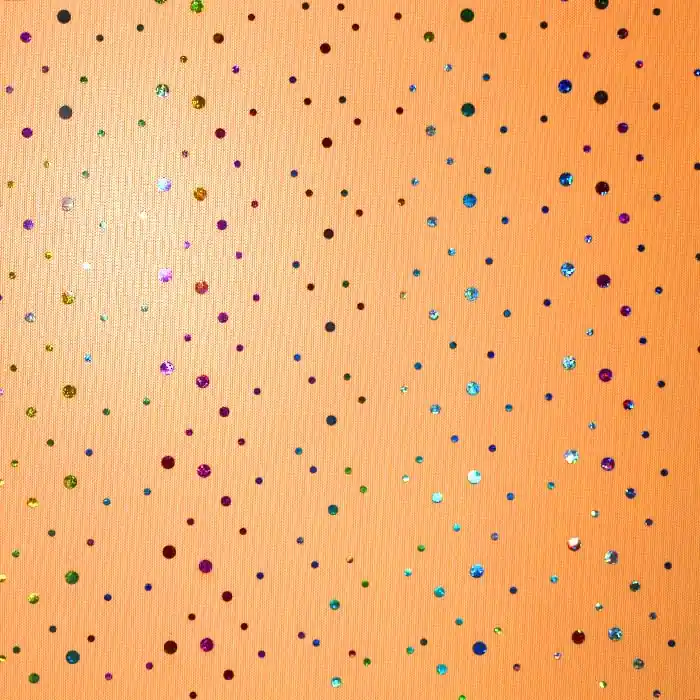 Netzstoff, elastisch, Glitter, 25969-12, neon orange Zertifiziert