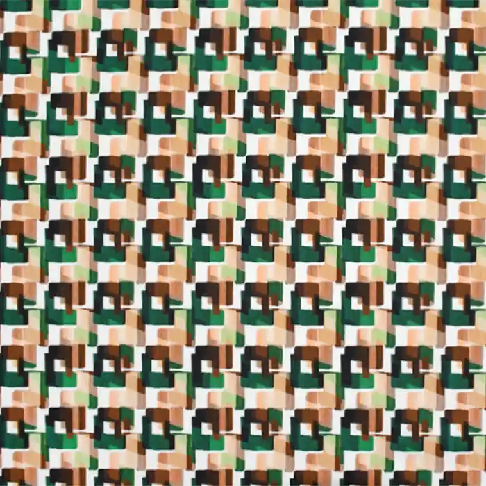 Super-Preis Satin, Baumwolle, Viskose, geometrisch, 22674-2, grün