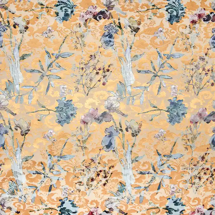 Großhandel Gewebe, Jacquard, floral, 22676-6, gelb