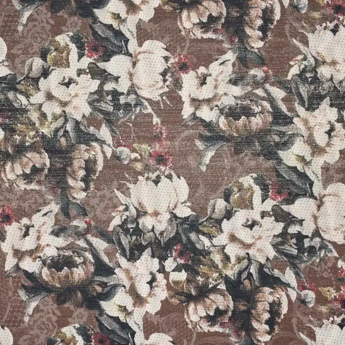 Nur Für Kurze Zeit Gewebe, dehnbar, digital, floral, 25077-4