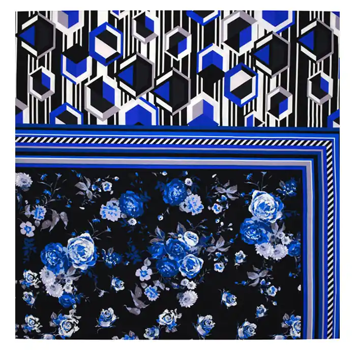 Neue Ware Jersey, Viskose, Baumwolle, floral, 25387-10