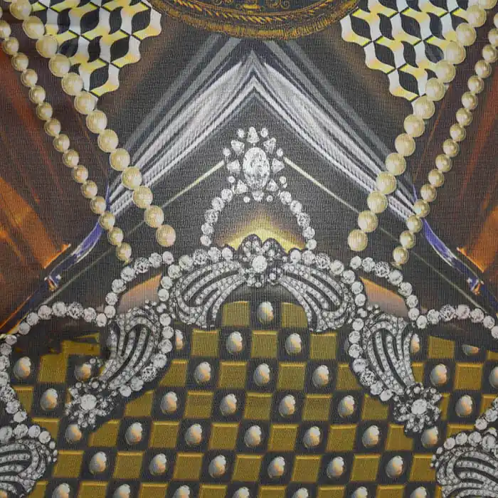 Top-Qualität Gewebe, Viskose, Chiffon, romantisch, 25870-2