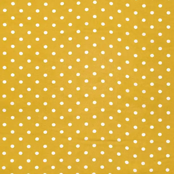 Neuheit Gewebe, Viskose, Punkte, 23912-4, ocker