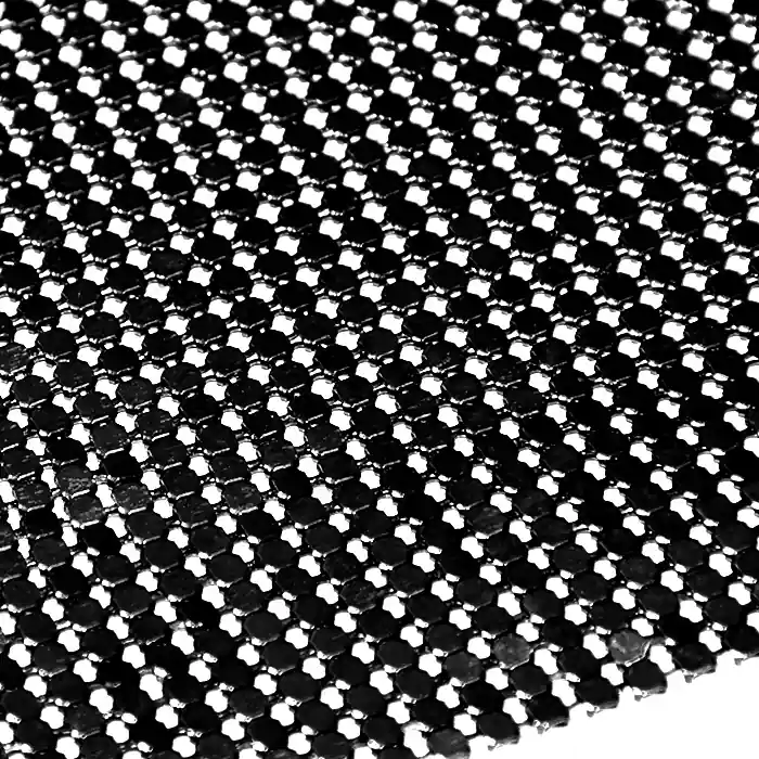Netzstoff, metallisch, 21742-001, schwarz Wochenendangebot