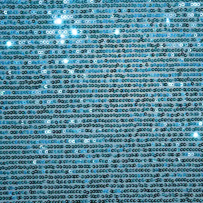 Pailletten auf Netz, Streifen, 25905-454, türkis Sofort Bestellen