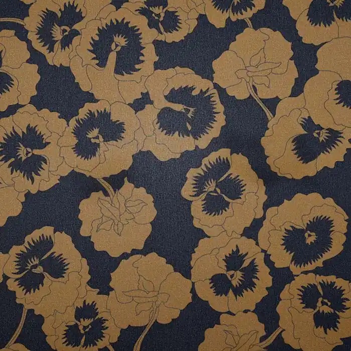 Seide, Satin, floral, 25793-02, grau Neue Kollektion