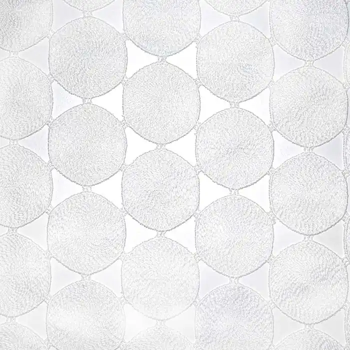 Spitze, Kreise, 25796-14, weiß Ab Werk