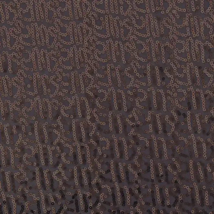 Begrenztes Angebot Pailletten auf Netz, 16023-127, braun