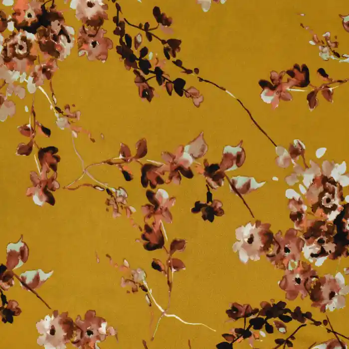 Kostenloser Rückversand Wirkware, Georgette, floral, geblümt, 21694-570, gelb