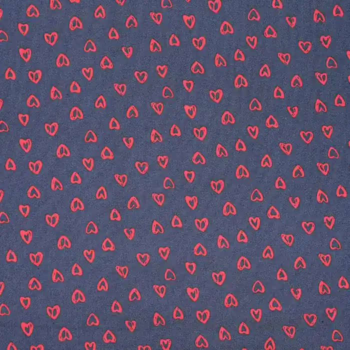 Direktkauf Chambray, Herzen, 22521-30, rot