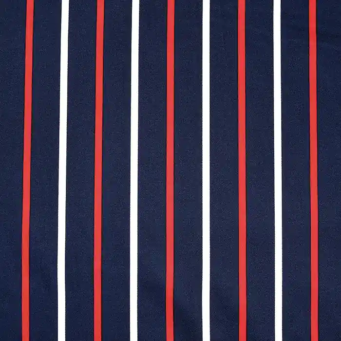 Exklusiv Satin, Baumwolle, Streifen, 22521-49, dunkelblau