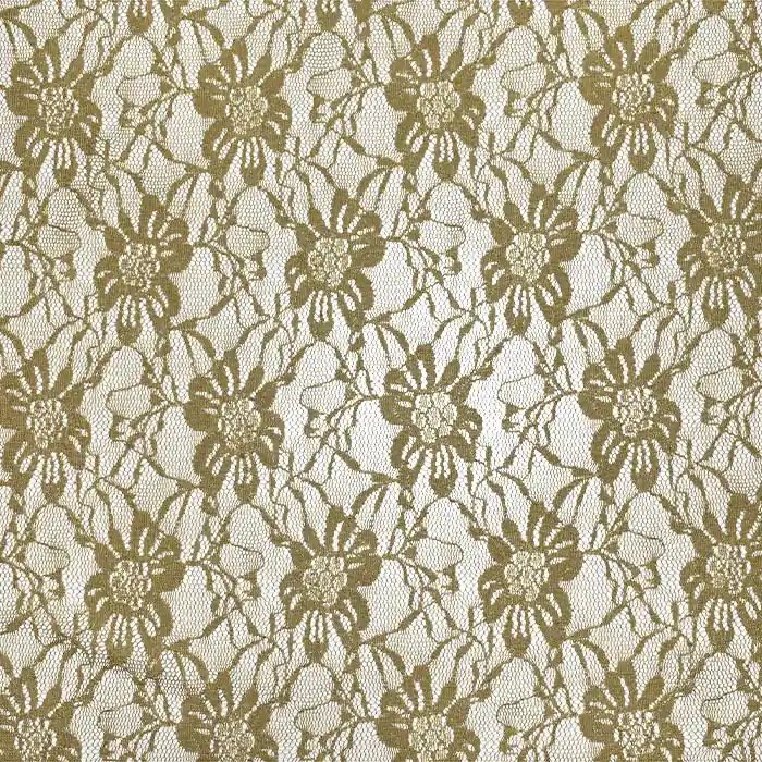 Kostenloser Rückversand Spitze, elastisch, floral, 21658-053, golden-beige