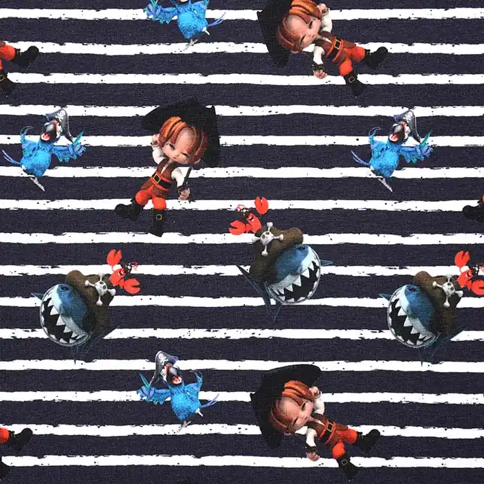 Jersey, Baumwolle, Meer, 25464-15, dunkelblau Aktuell