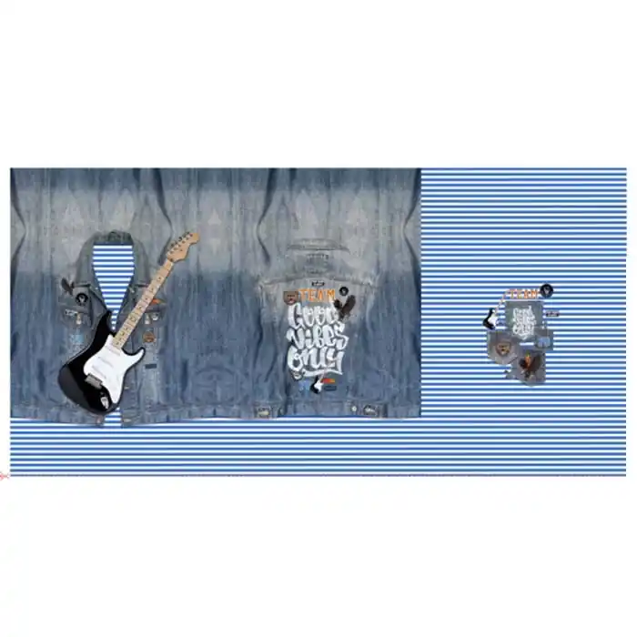 Jersey, Baumwolle, digital, jugendlich, 25474 Handgefertigt