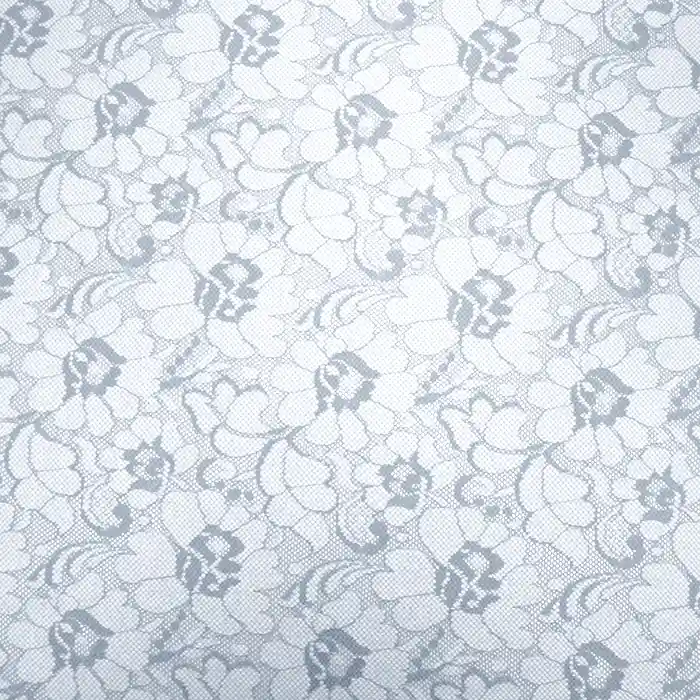 Spitze, elastisch, floral, 19168-061, grau-blau Jetzt Kaufen