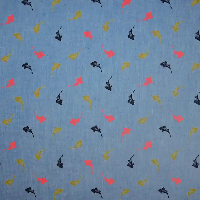 Chambray, tierisch, 19429-002 Weltweiter Versand