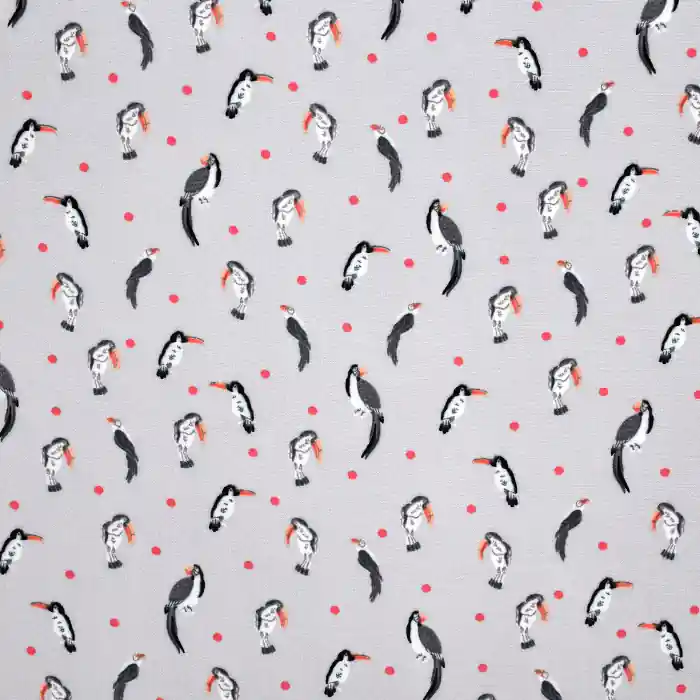 Gewebe, Viskose, Tiere, 21420-001 Original