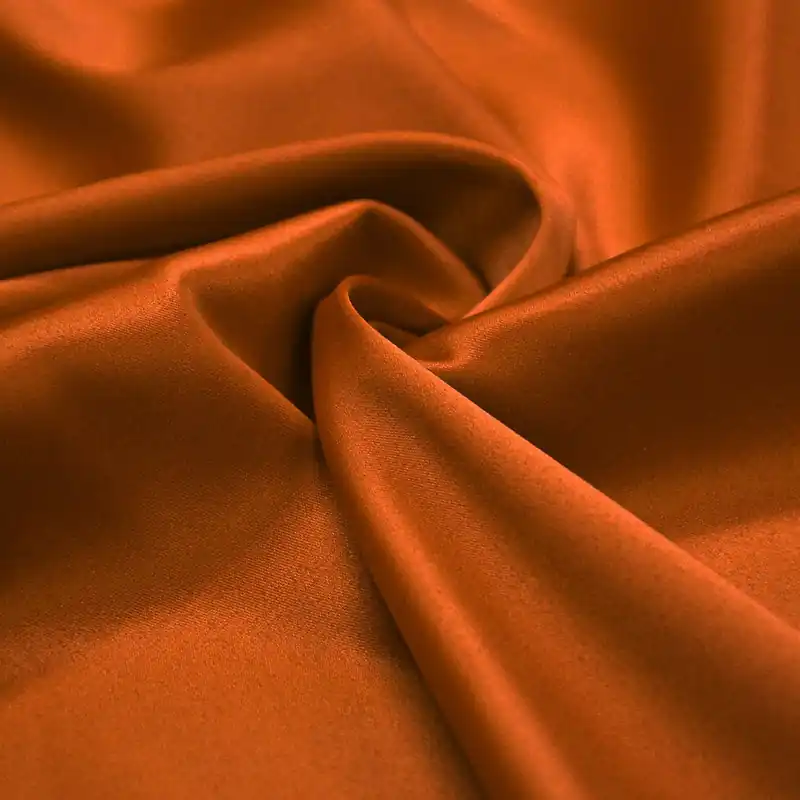 Satin, Baumwolle, Polyester, 04_13157-12, orange Abverkauf