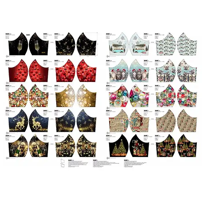 Baumwolle, Popeline, Schutzmasken, 23695 Super-Preis