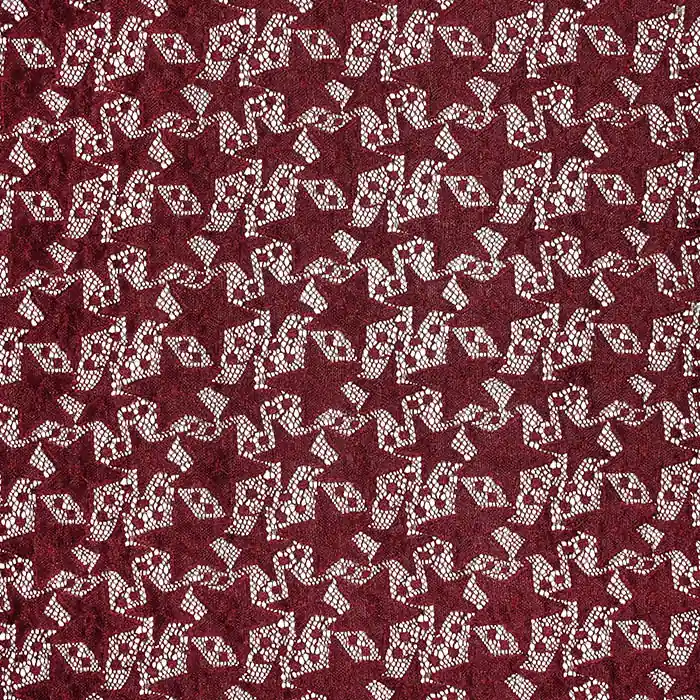 Spitze, elastisch, Sterne, 22935-019, bordeaux Gratis Versand