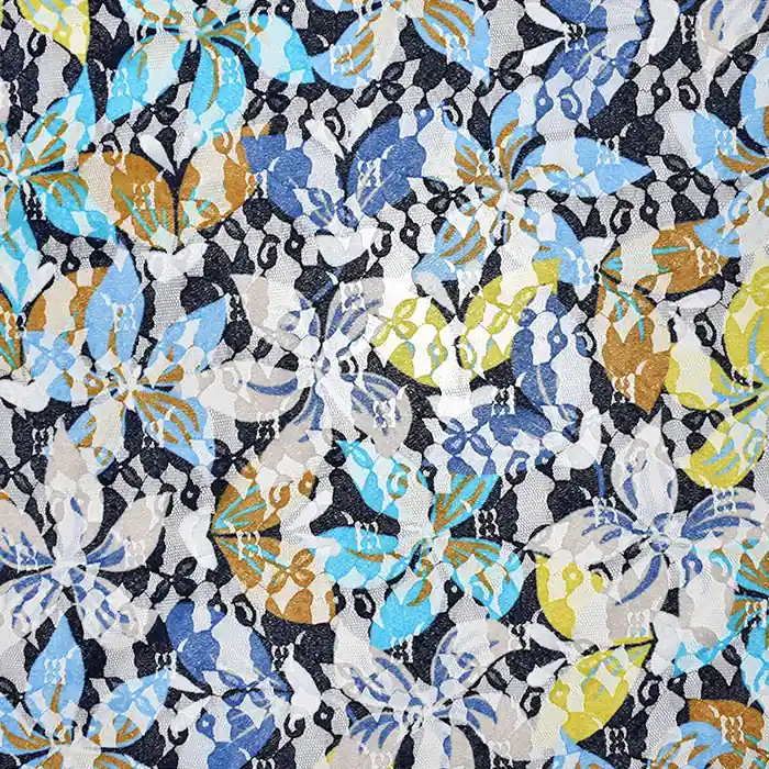 Spitze, dehnbar, floral, 21776-124 Kostenfreie Lieferung