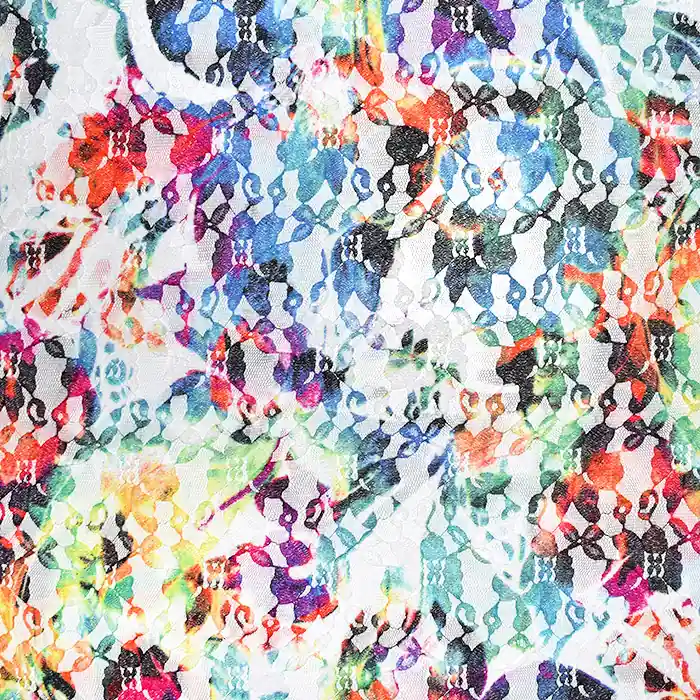 Spitze, dehnbar, floral, 21776-130 Kostenloser Rückversand