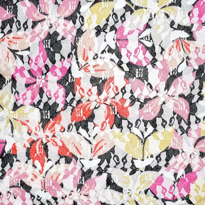 Aktuell Spitze, dehnbar, floral, 21776-138