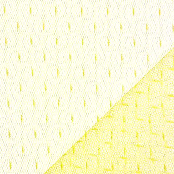 Neu Netzstoff, dehnbar, Punkte, 19002-59, gelb