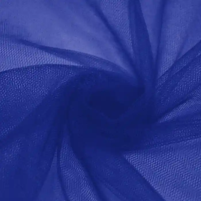Tüll, weich, glänzend, 20189-2533, blau Saisonangebot
