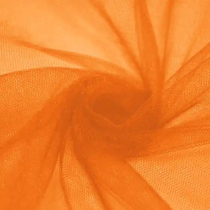 Saisonangebot Tüll, weich, glänzend, 20189-2583, orange