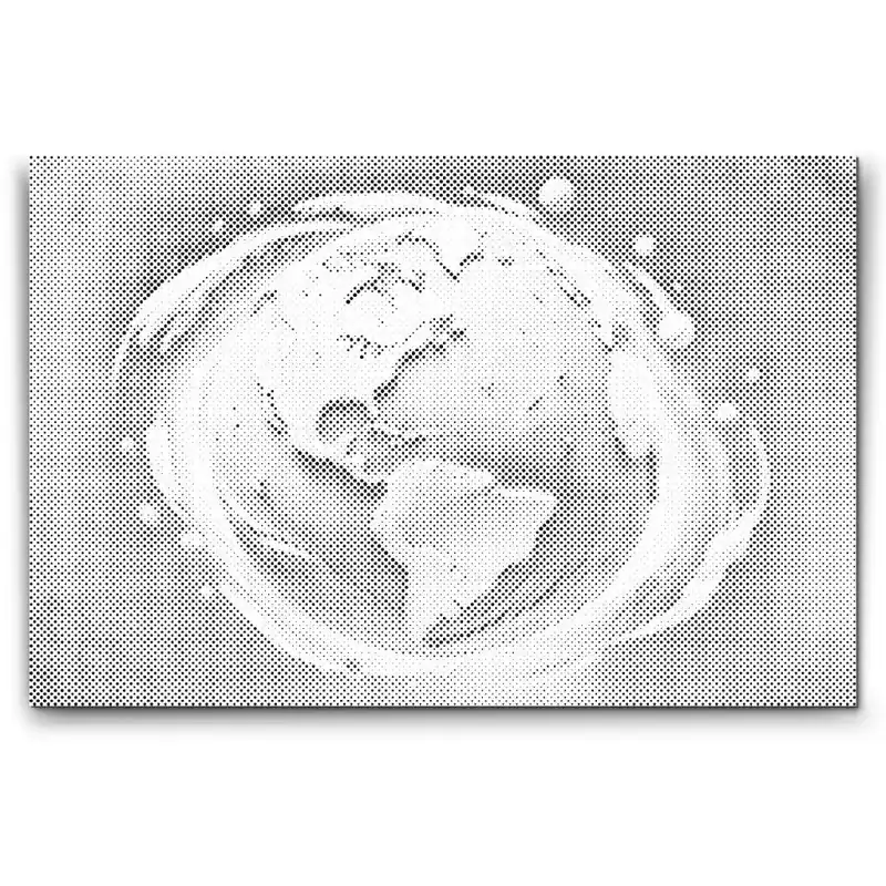 Punktmalerei – Abstrakter Planet Erde Direkt Vom Hersteller