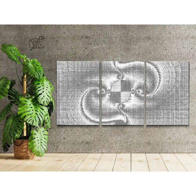 Limited Edition Punktmalerei – Abstraktes Design (3er-Set)