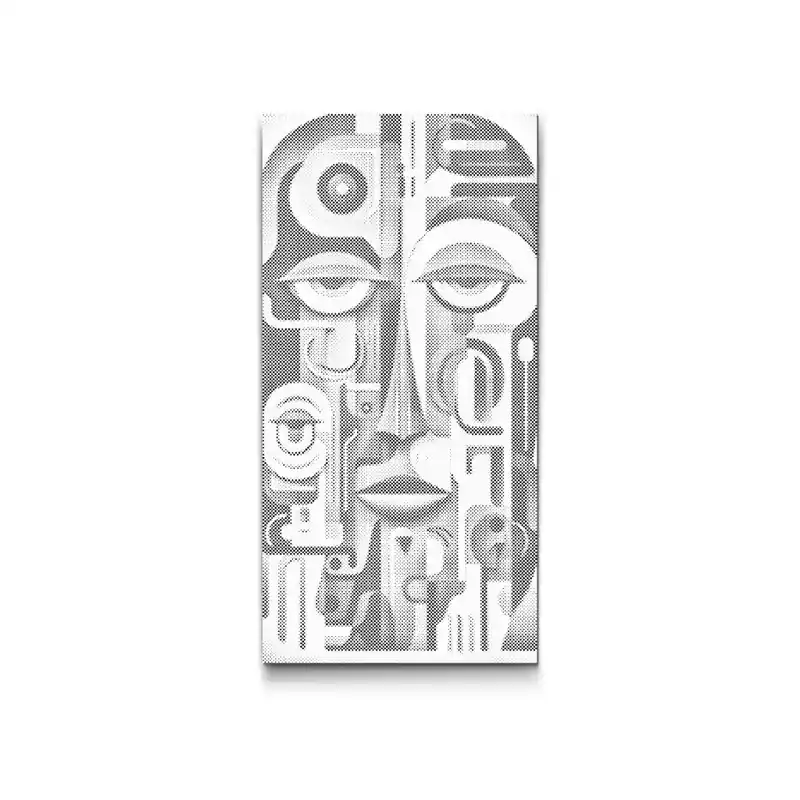 Schnäppchen Punktmalerei – Abstraktes Gesicht