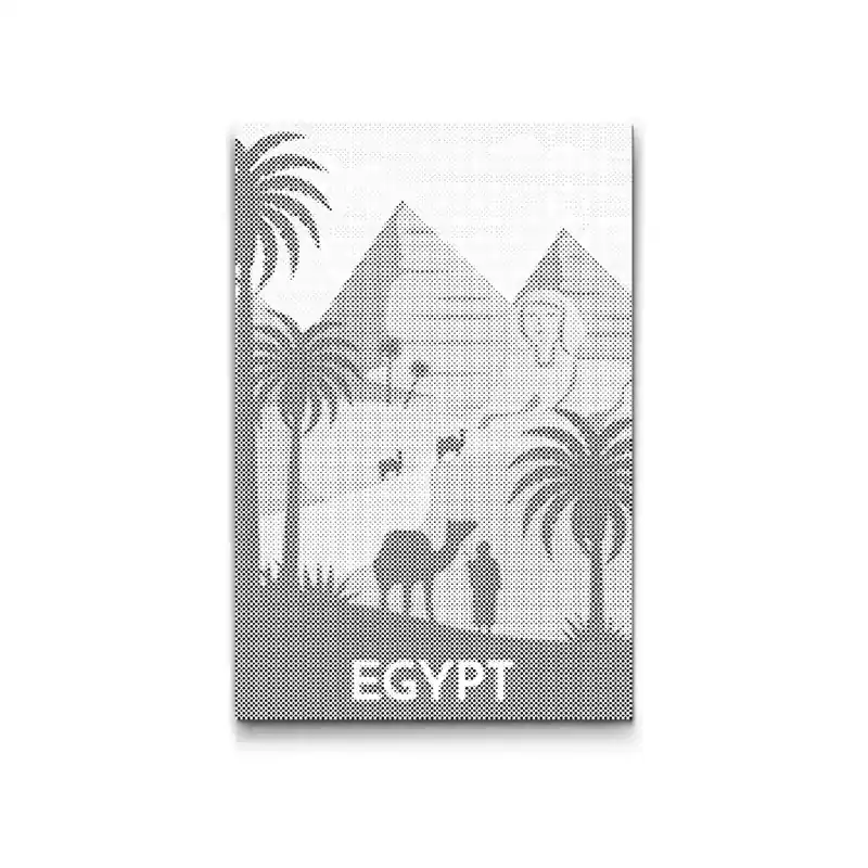 Punktmalerei – Ägypten Kostenloser Versand