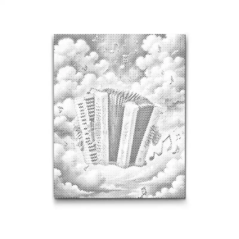 Punktmalerei – Akkordeon auf Wolke Sofort Bestellen